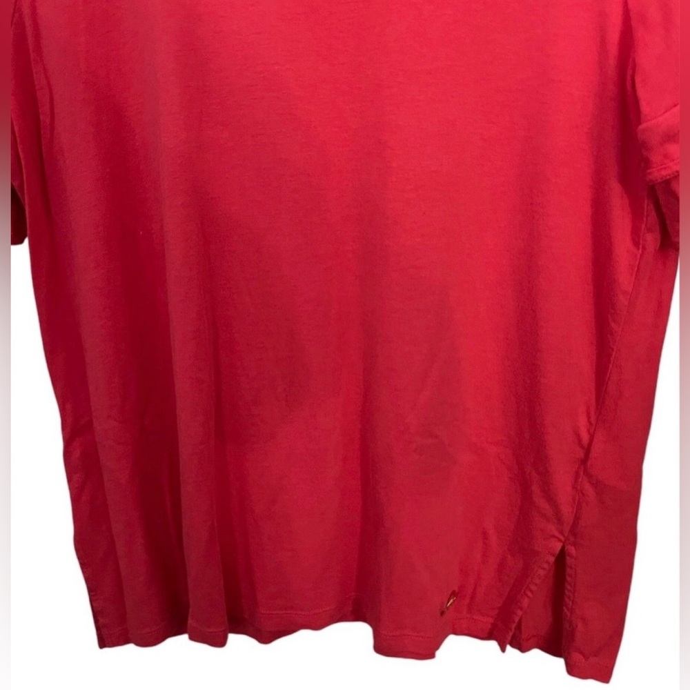Michael Kors Red Ruffle Sleeve Top | Size‎ M - Picture 4 of 8